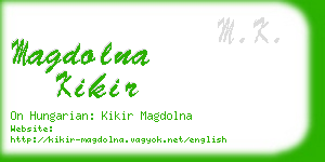 magdolna kikir business card